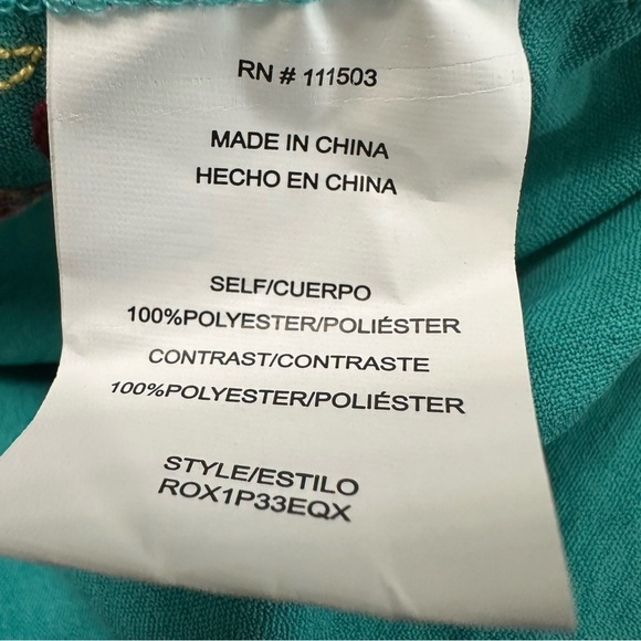 Anthropologie Fig Flower Turquoise Embroidered Top SZ 3X Peasant Button Up NWT - Picture 8 of 11